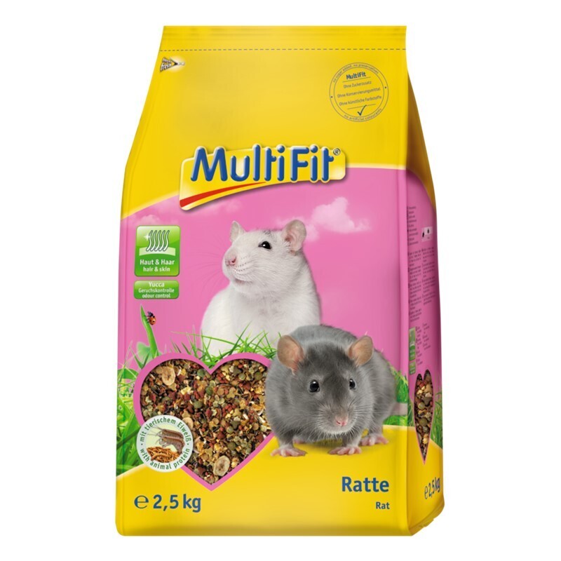 MultiFit Hauptfutter MultiFit Nagerfutter für Ratten 2,5 kg