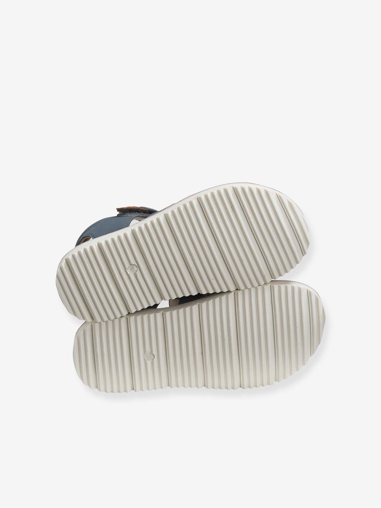 Vertbaudet Jungen Klett-Sandalen - camelfarben