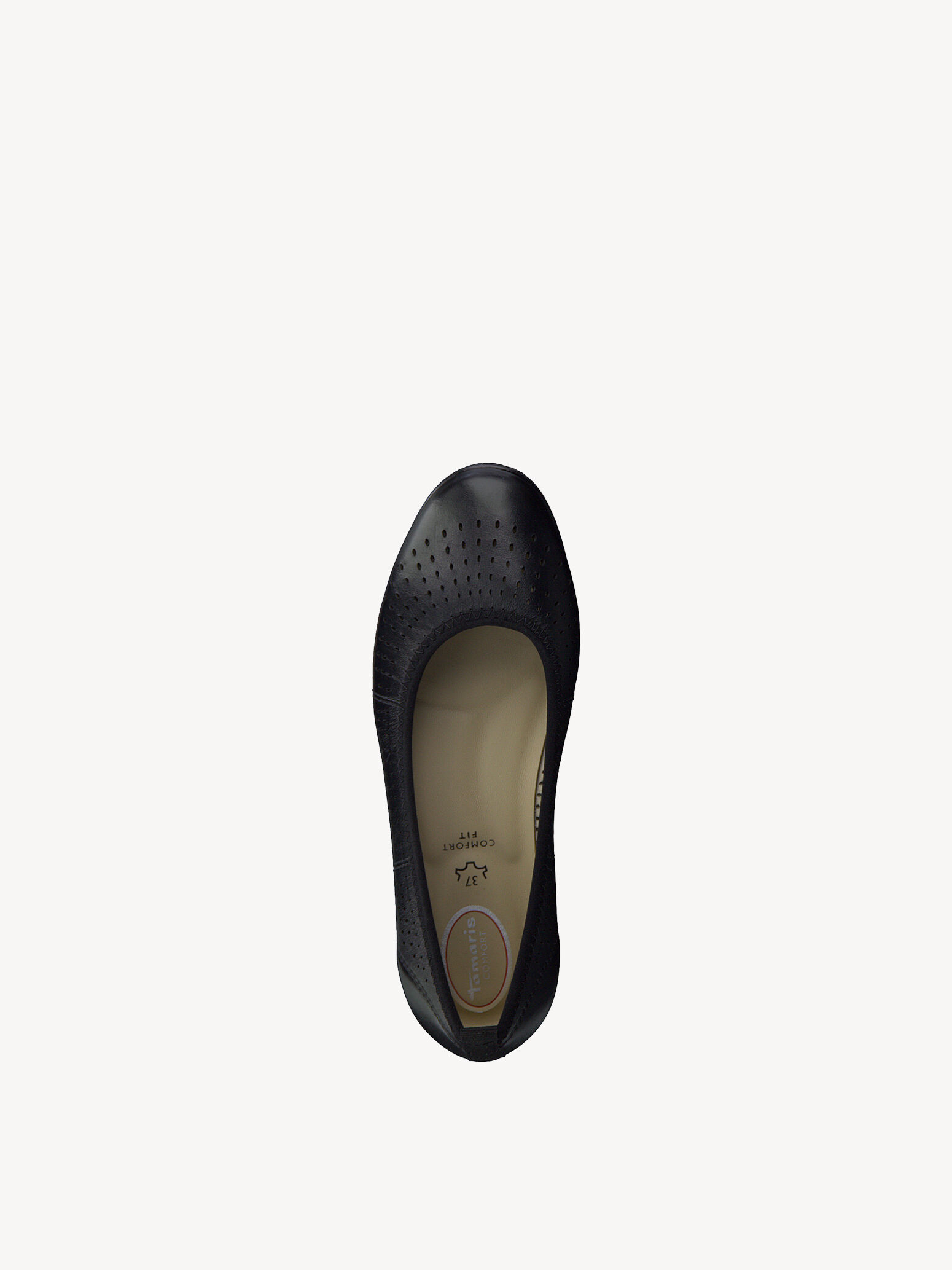 Ballerine en cuir - noir