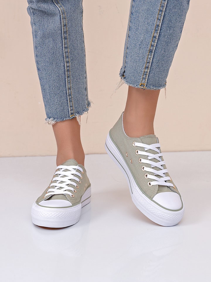 Sixth Sens Sneakers in Khaki günstig kaufen