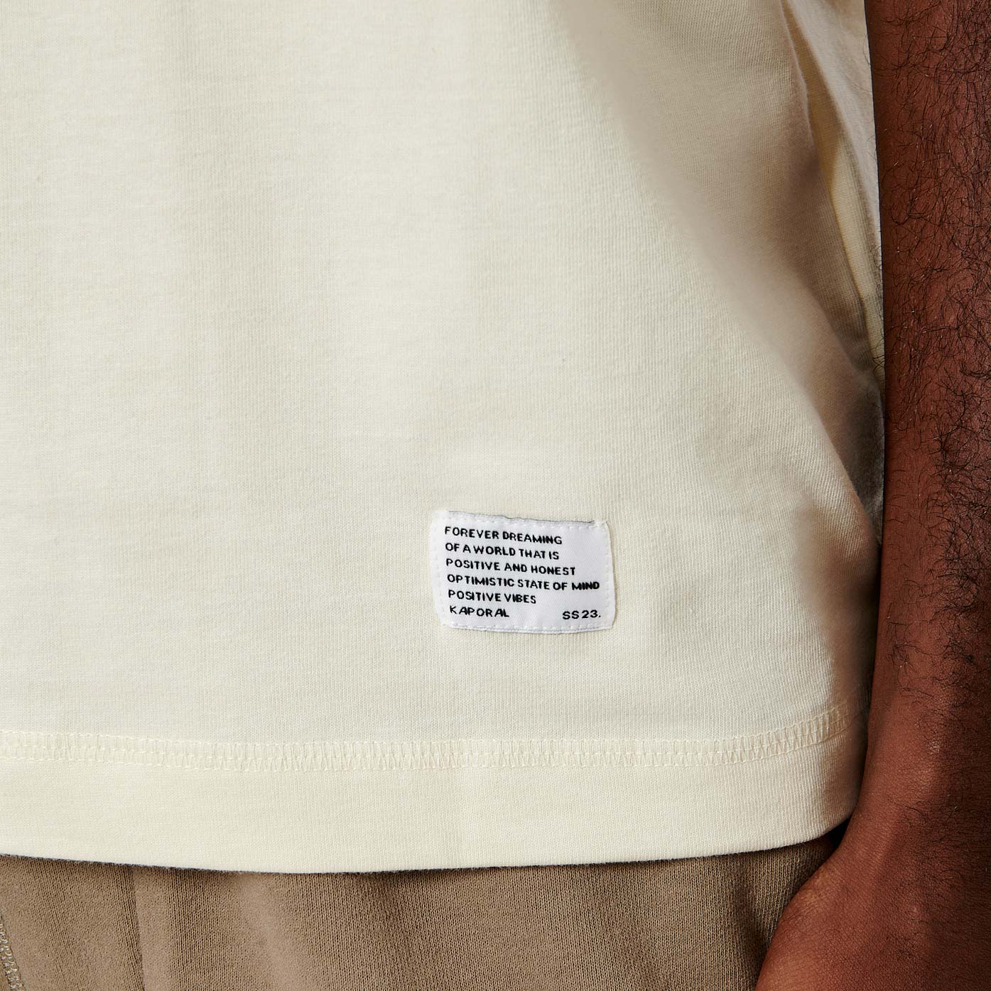 COLEG  T-shirt beige Homme en 100% coton