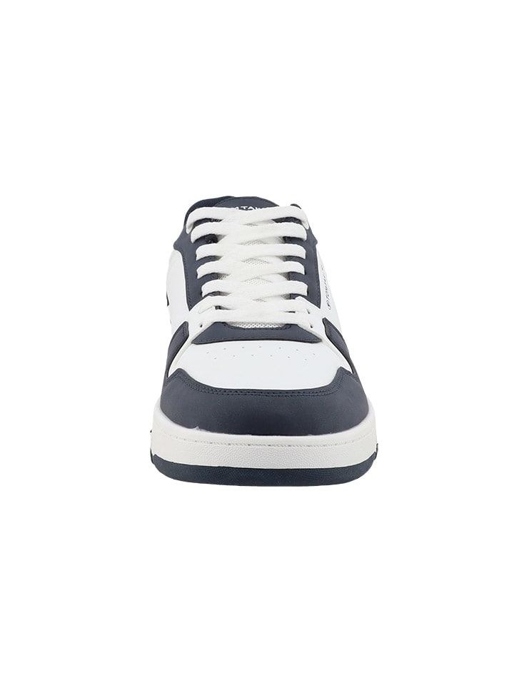 Tom Tailor Sneakers in Weiß/ Dunkelblau günstig kaufen