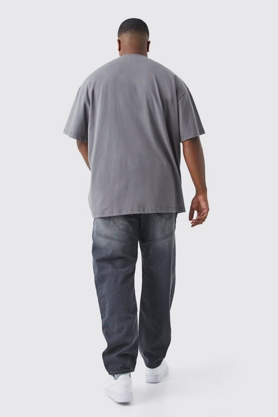 Plus Slim-Fit Biker-Jeans