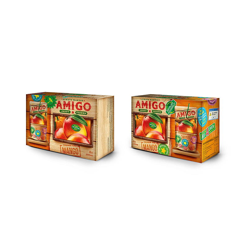 Amigo Fruktdrikk 8x200 ml Amigo mango