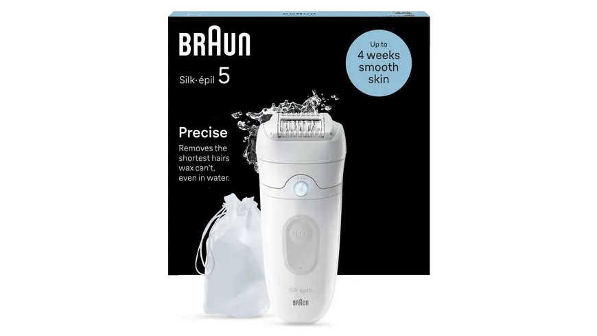 BRAUN Epilierer Silk-épil 5, 5-011 Weiß / Grau