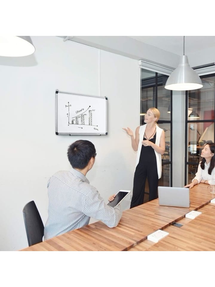 COSTWAY Whiteboard Magnettafel 90x60cm in Weiß günstig kaufen onesize