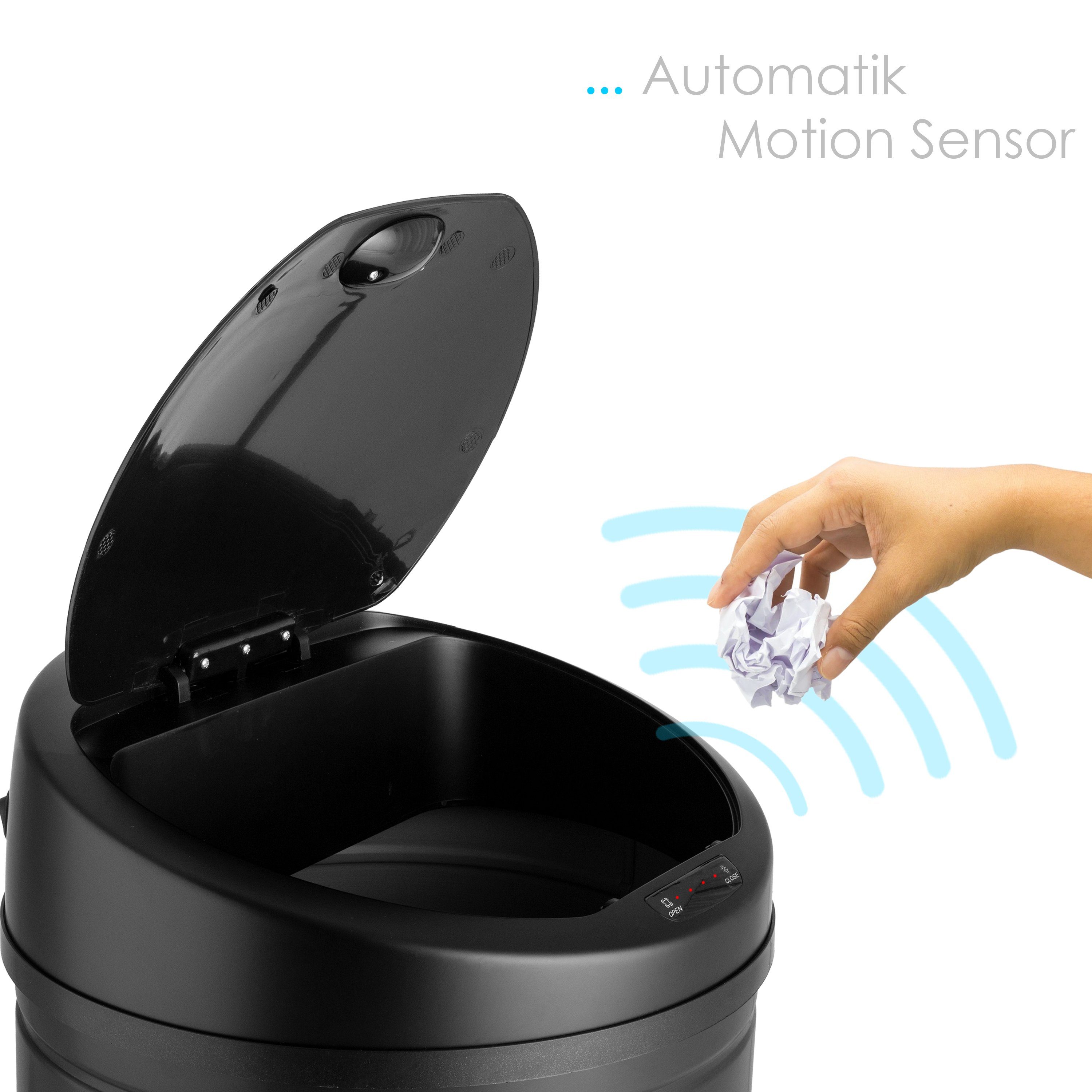 KESSER Mülleimer, Automatik Sensor Mülleimer Abfalleimer Abfall EDELSTAHL