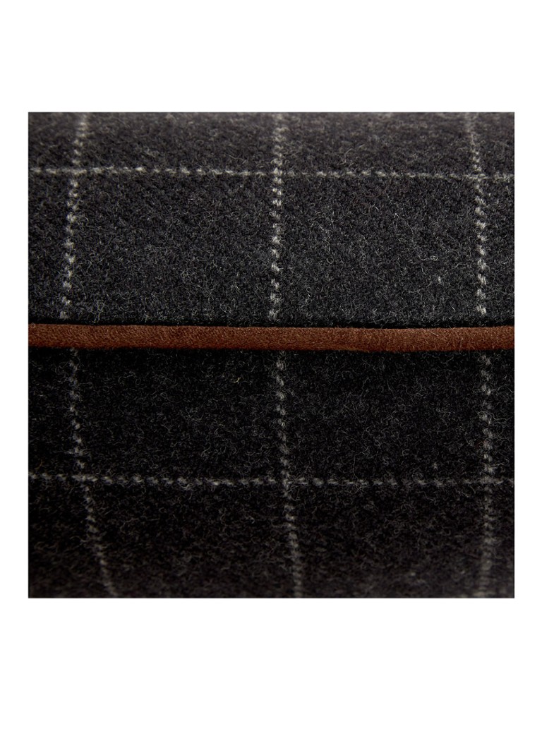Federa per cuscino in lana a quadri Ralph Lauren Hughe, 18 x 18 cm