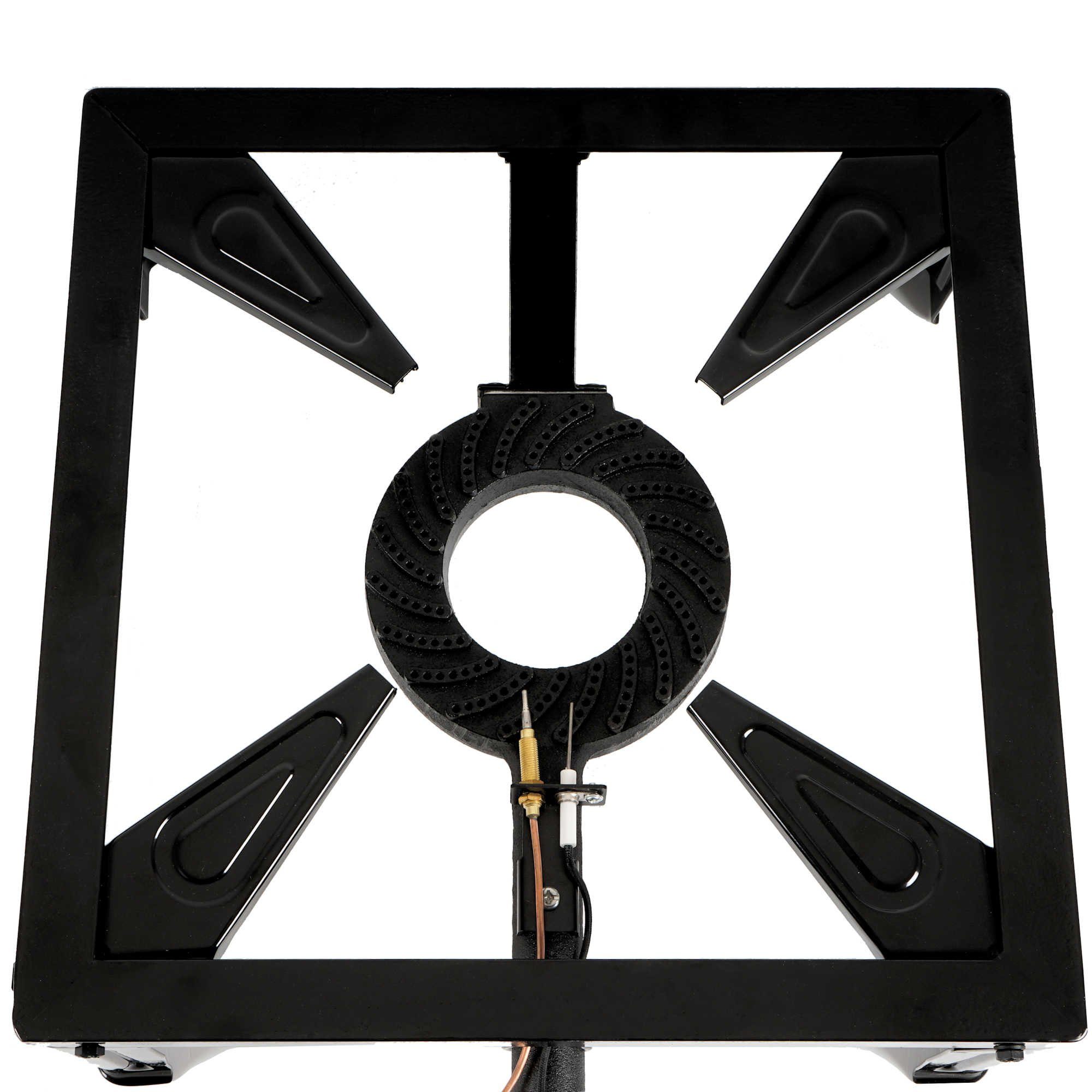 BBQ-Toro Gaskocher Gusseisen Gaskocher, 1-Ring-Gasbrenner 55 x 40 x 18,5 cm