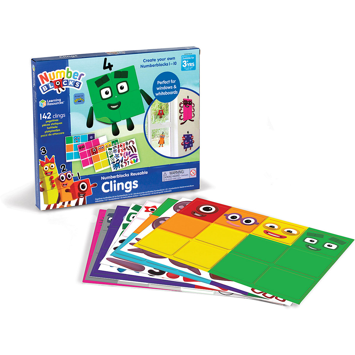 Numberblocks Wiederverwendbare Klammern