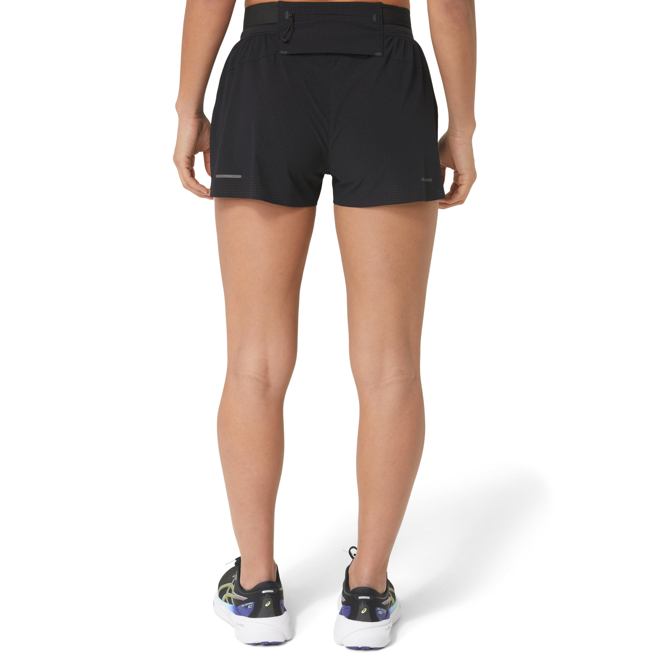 Metarun Split Laufshorts Damen - Schwarz