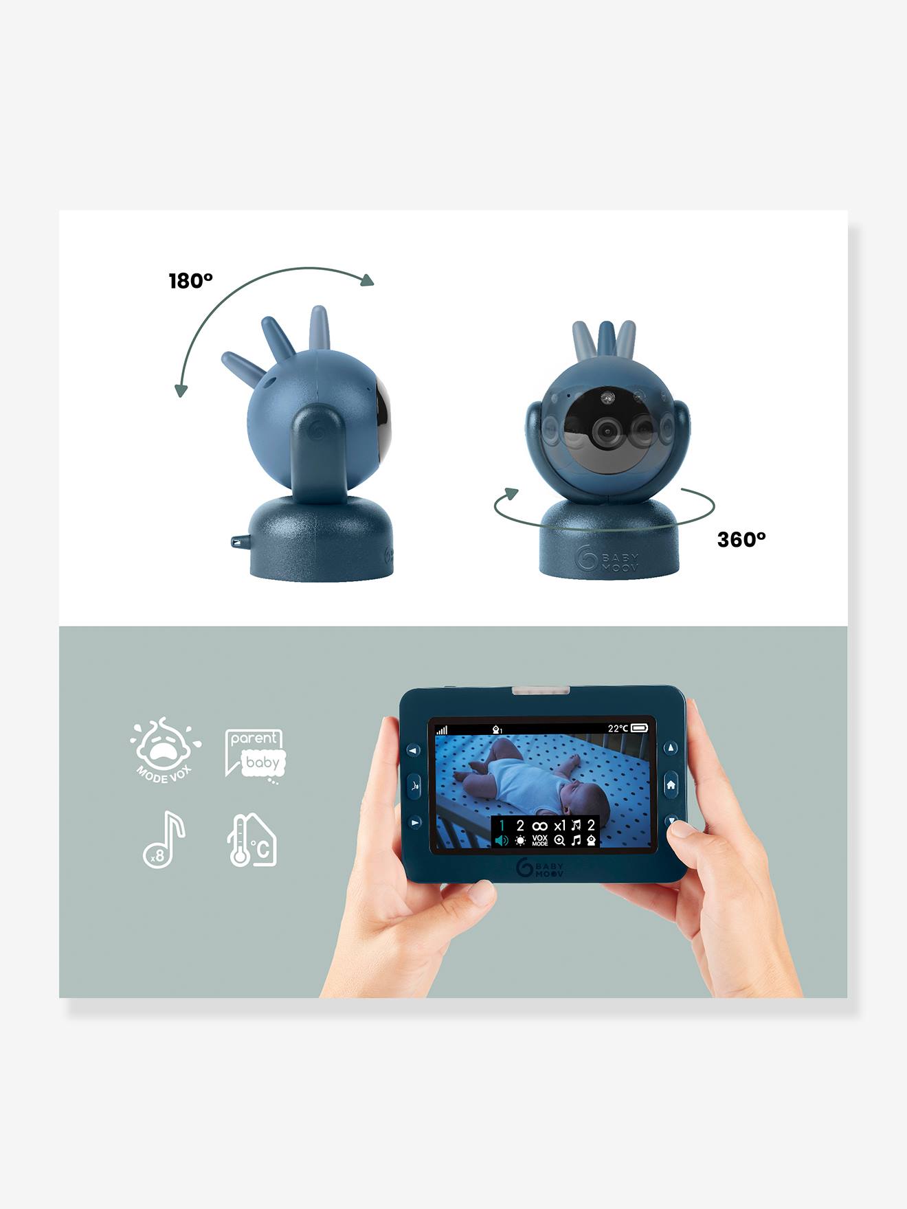 Babymoov Video-Babyphone YOO MASTER+ BABYMOOV - blau