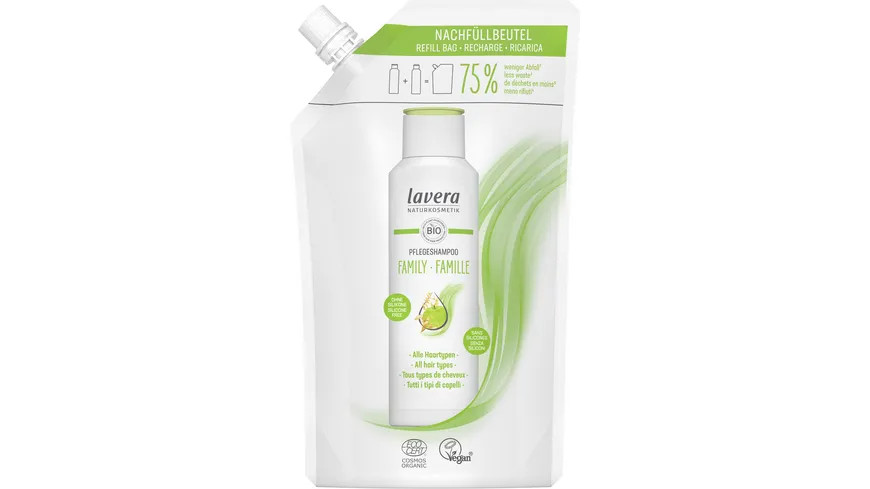 lavera Family Pflege Shampoo Nachfüllpackung 500 ml