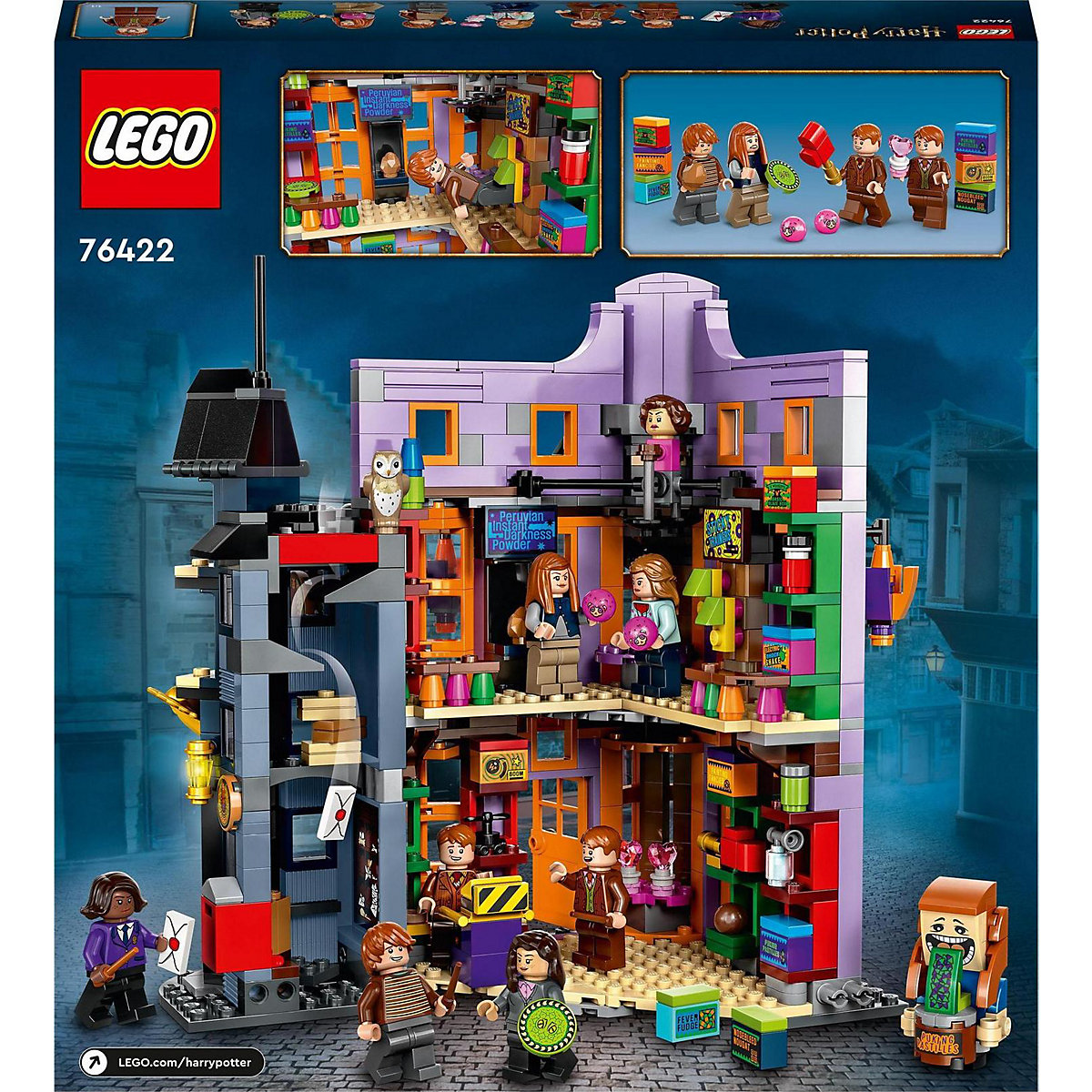 LEGO® Harry Potter 76422 Winkelgasse™: Weasleys Zauberhafte Zauberscherze