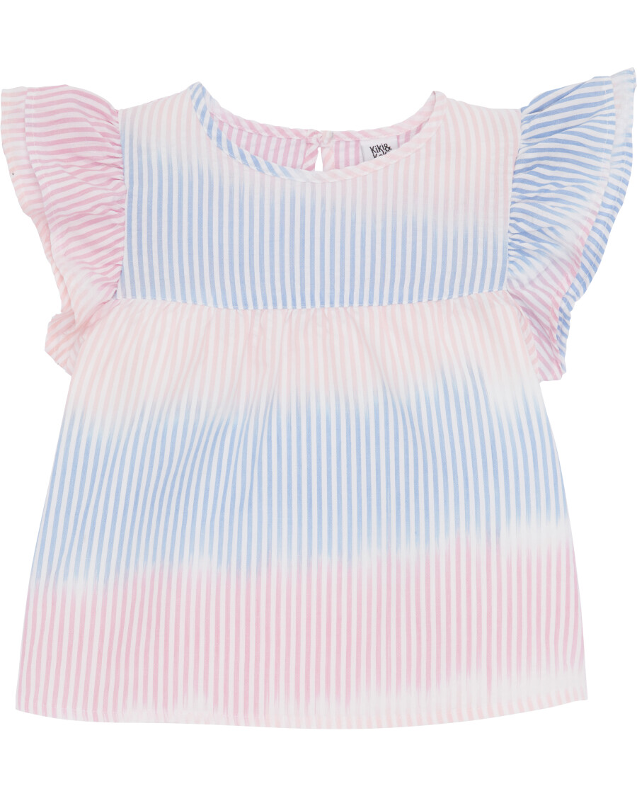 Bunt gestreiftes T-Shirt