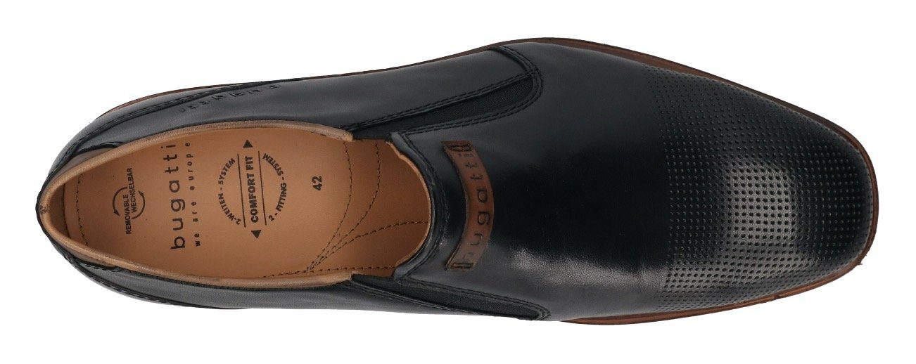 bugatti Slipper mit Perforierung, Weite G = weit
