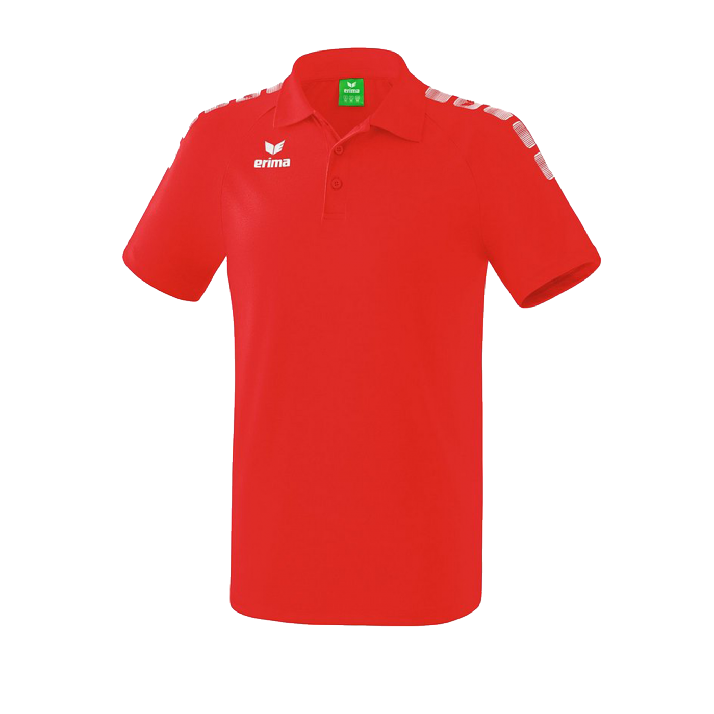 Erima Essential 5-C Poloshirt Rot Weiss