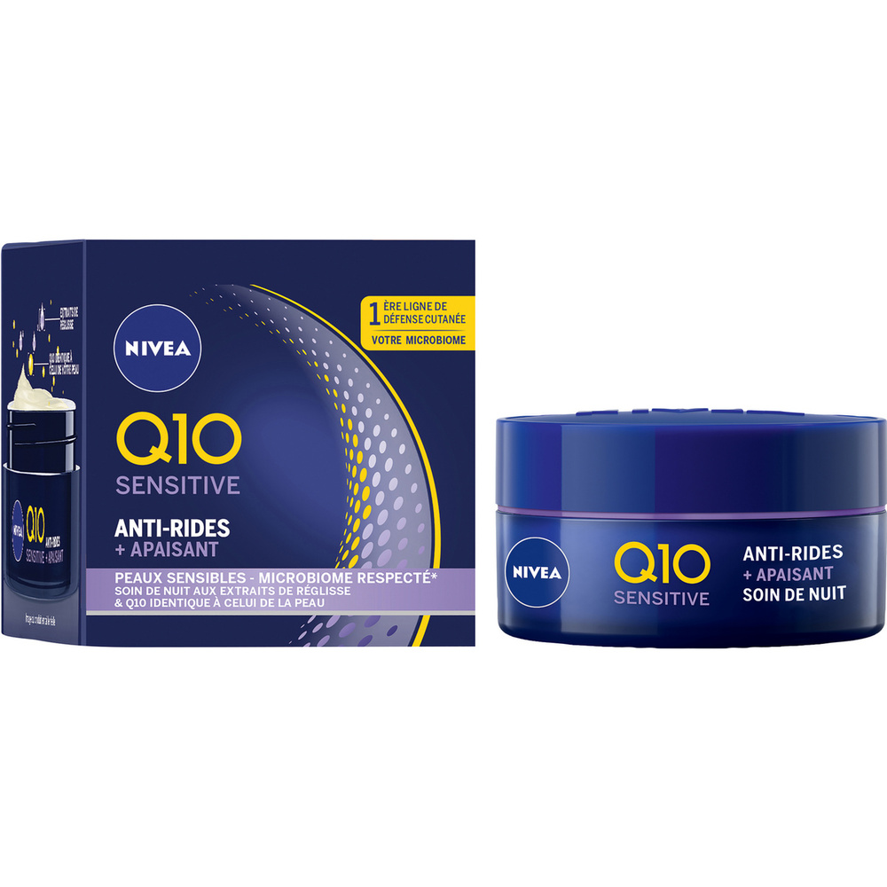 nivea Q10 POWER - Crème de nuit Sensitive Soin visage anti-âge