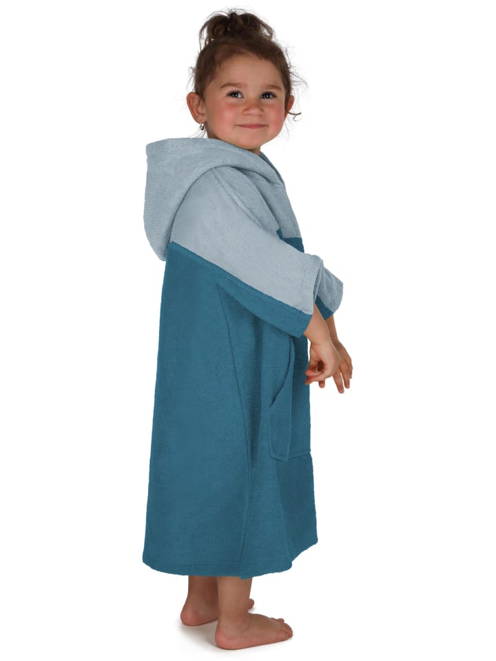 normani Kinder Badeponcho Puwai in Petrol günstig kaufen