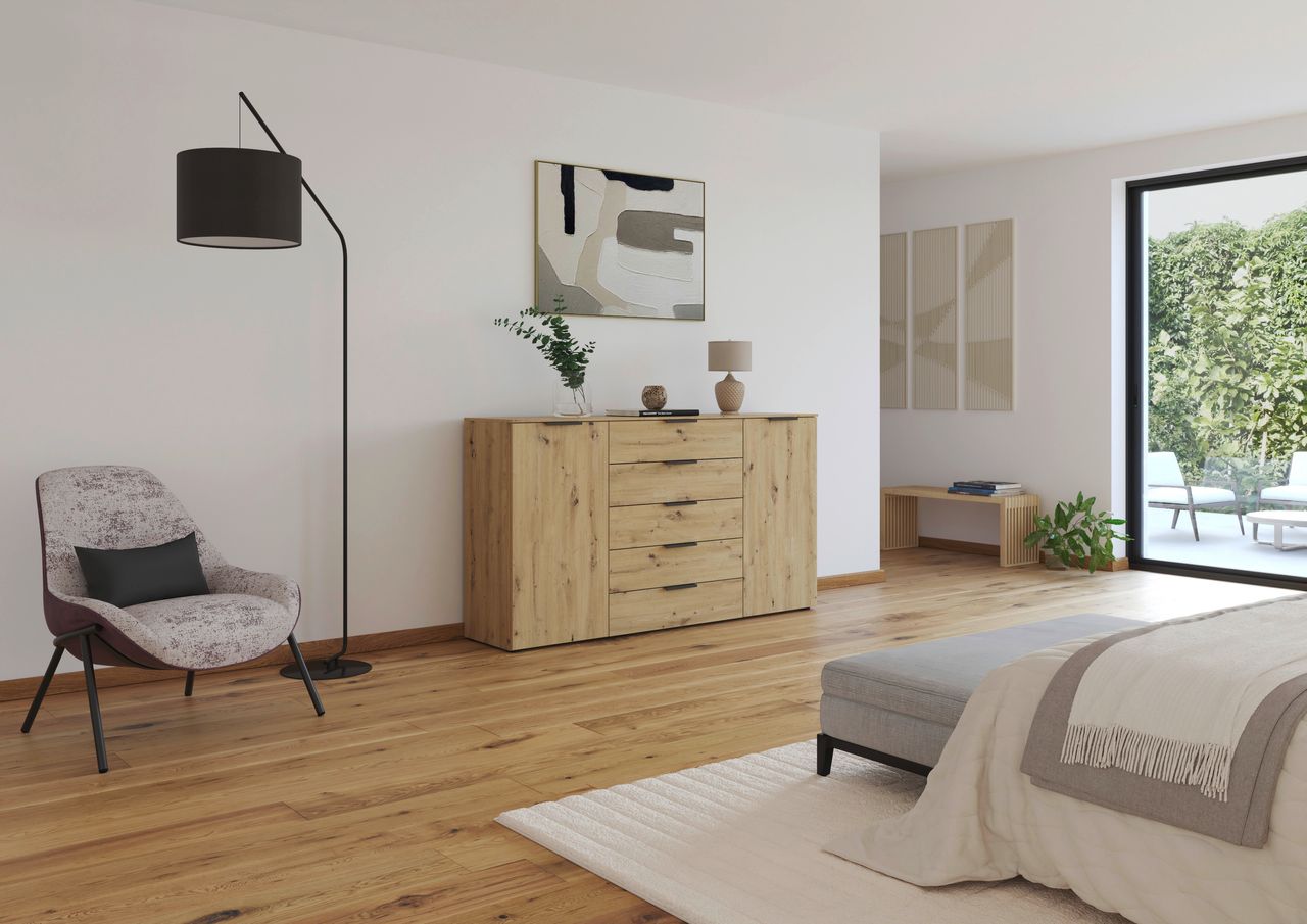 Rauch Möbel Flipp Kommode mit 5 Schubkästen und 2 Türen