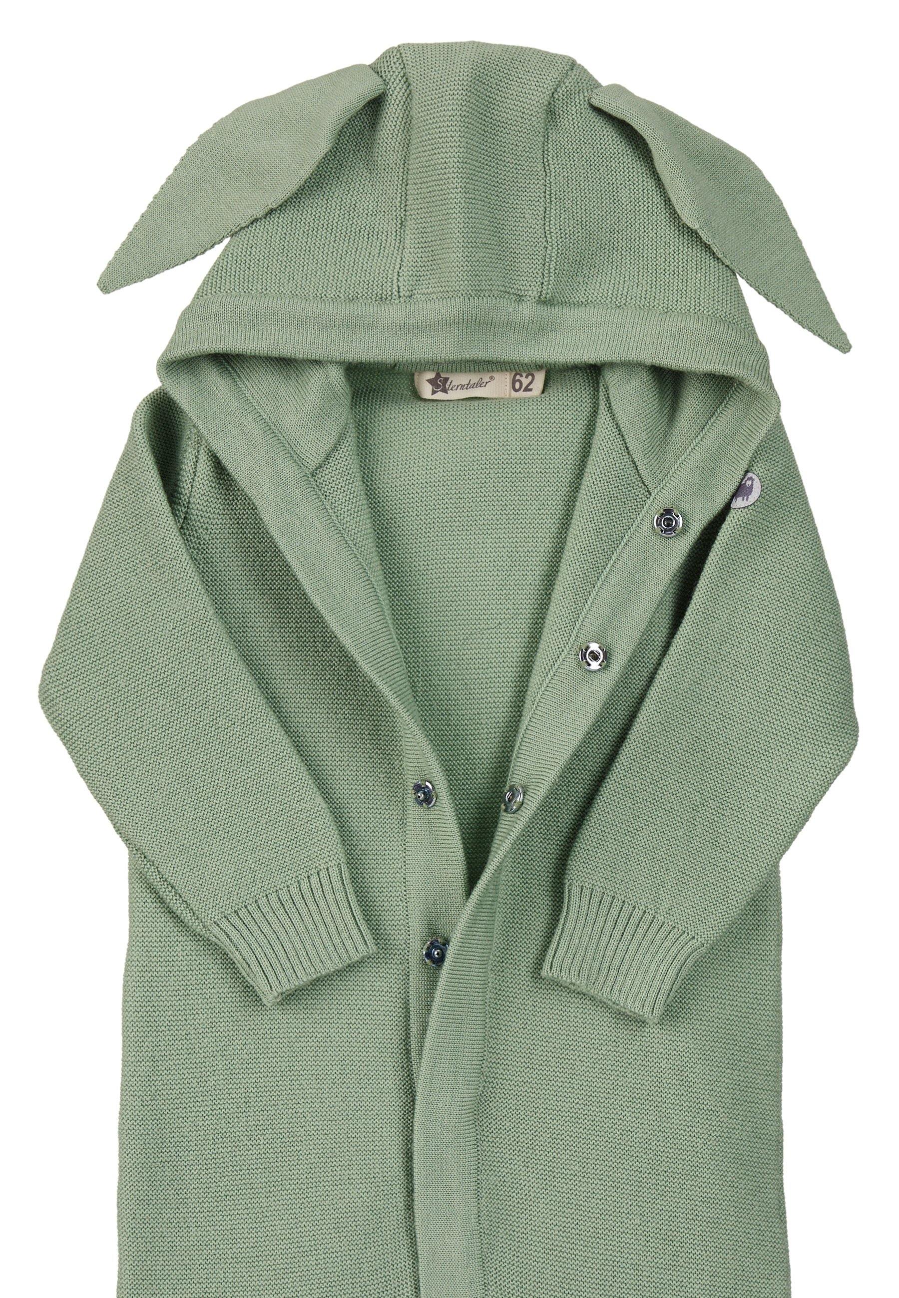 Strick-Overall aus Wolle (Merino) mit Kapuze