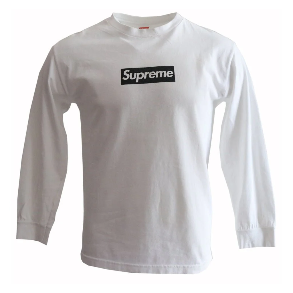 Black on White F&F Box Logo Longsleeve