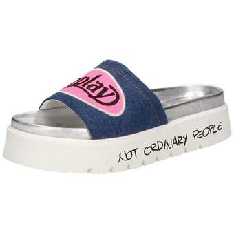 Replay Muddy Moto Pantolette in blau