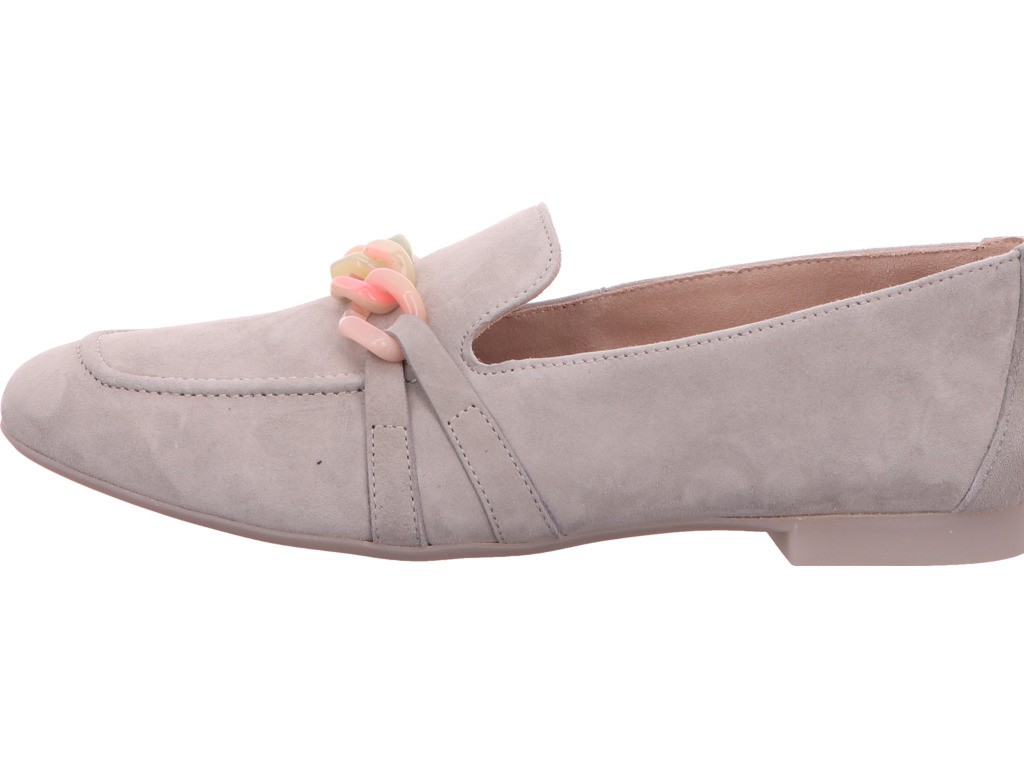 PAUL GREEN Klassische Slipper grau Slipper Loafer Leder Grau Hellgrau Damen
