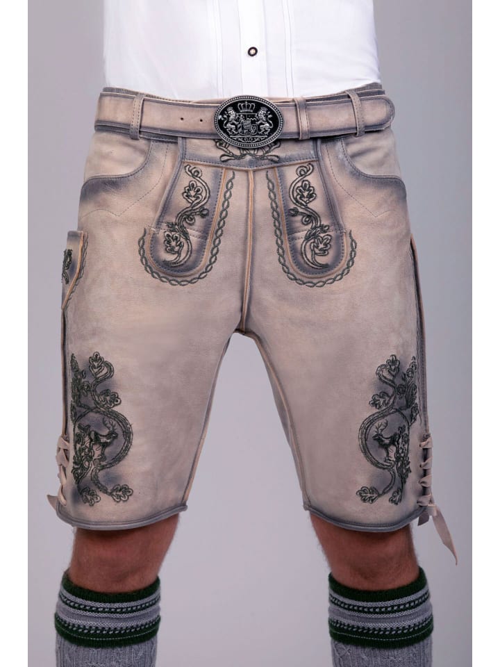 Edelnice Kurze Wildbock Lederhose Felix in natur günstig kaufen