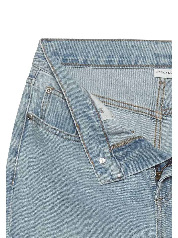 LASCANA Weite Jeans in light blue washed günstig kaufen