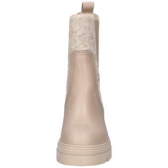 Tommy Hilfiger Feminine Felt Chelsea Bootie in beige