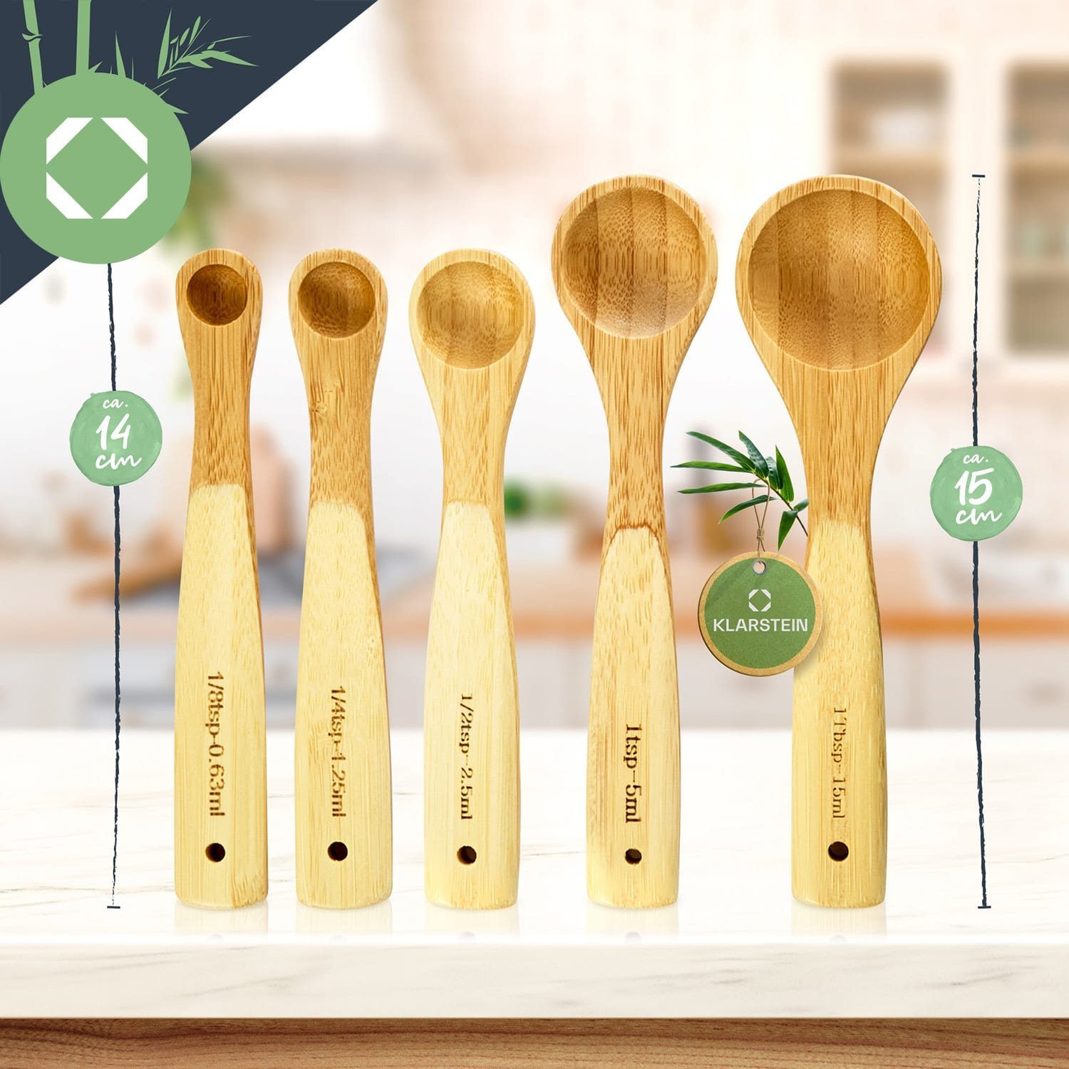 Klarstein Kochbesteck-Set Messlöffel Set