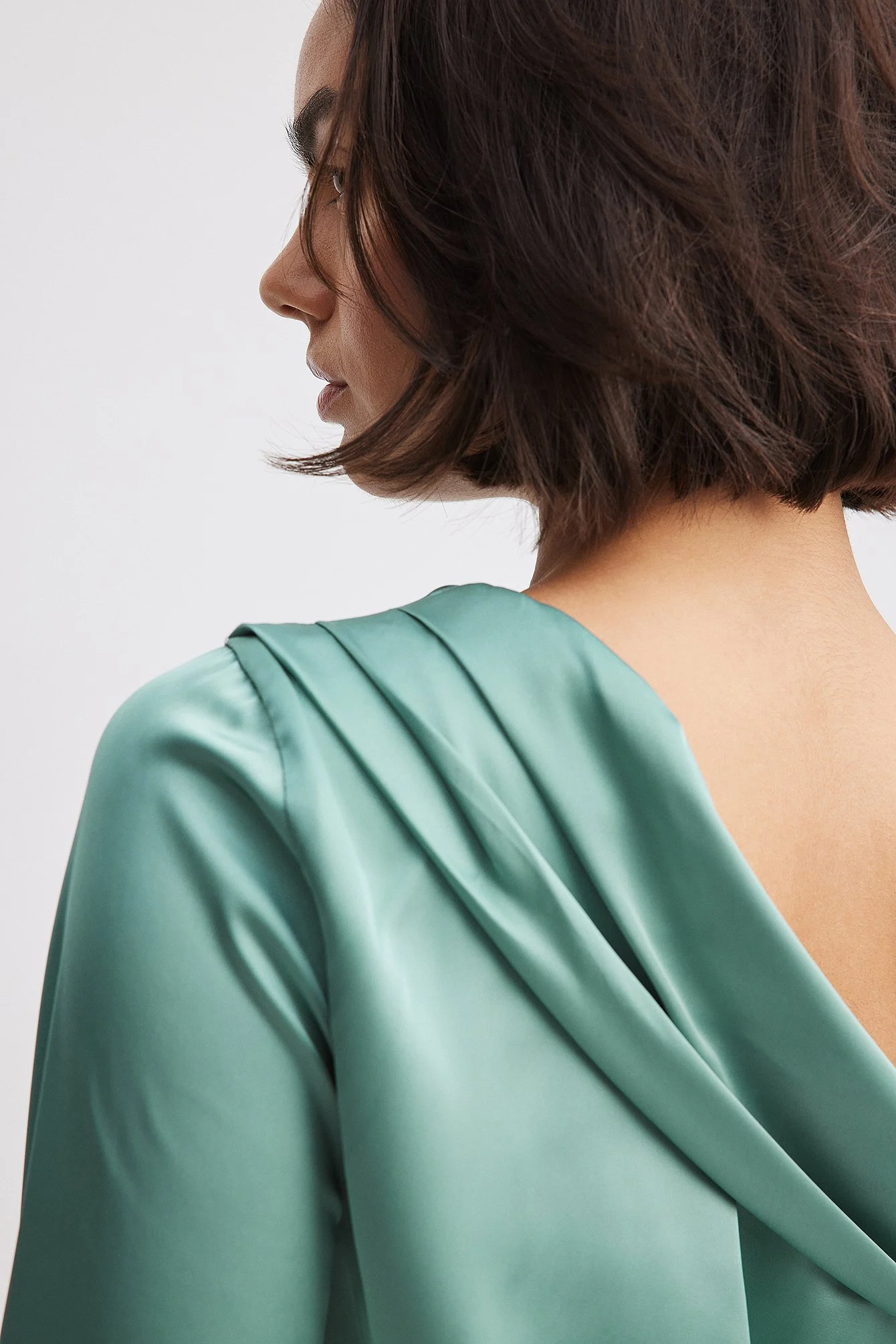 Drapiertes One-Shoulder-Shirt