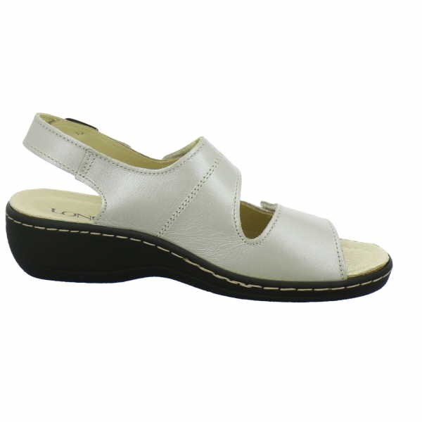 LONGO Komfort Sandalen taupe Bequem-Pantoletten,nuss/taupe