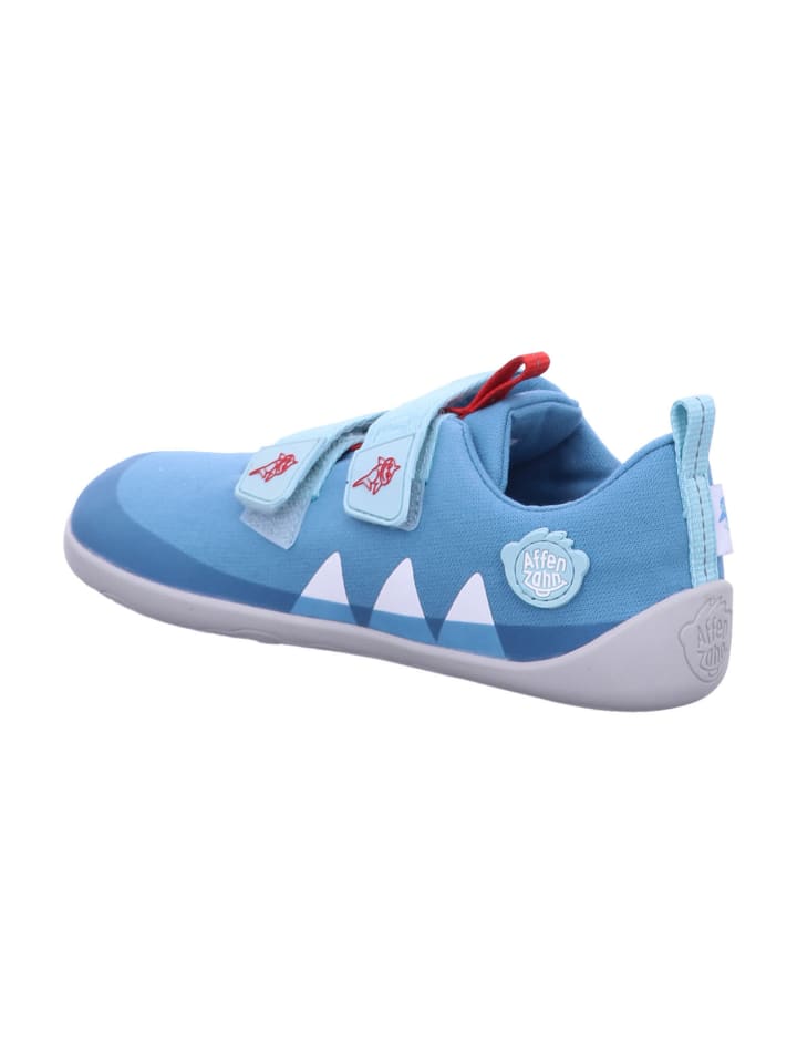 Affenzahn Mädchen Halbschuhe Halbschuh Baumwolle Lucky Hai in Blau günstig kaufen 31