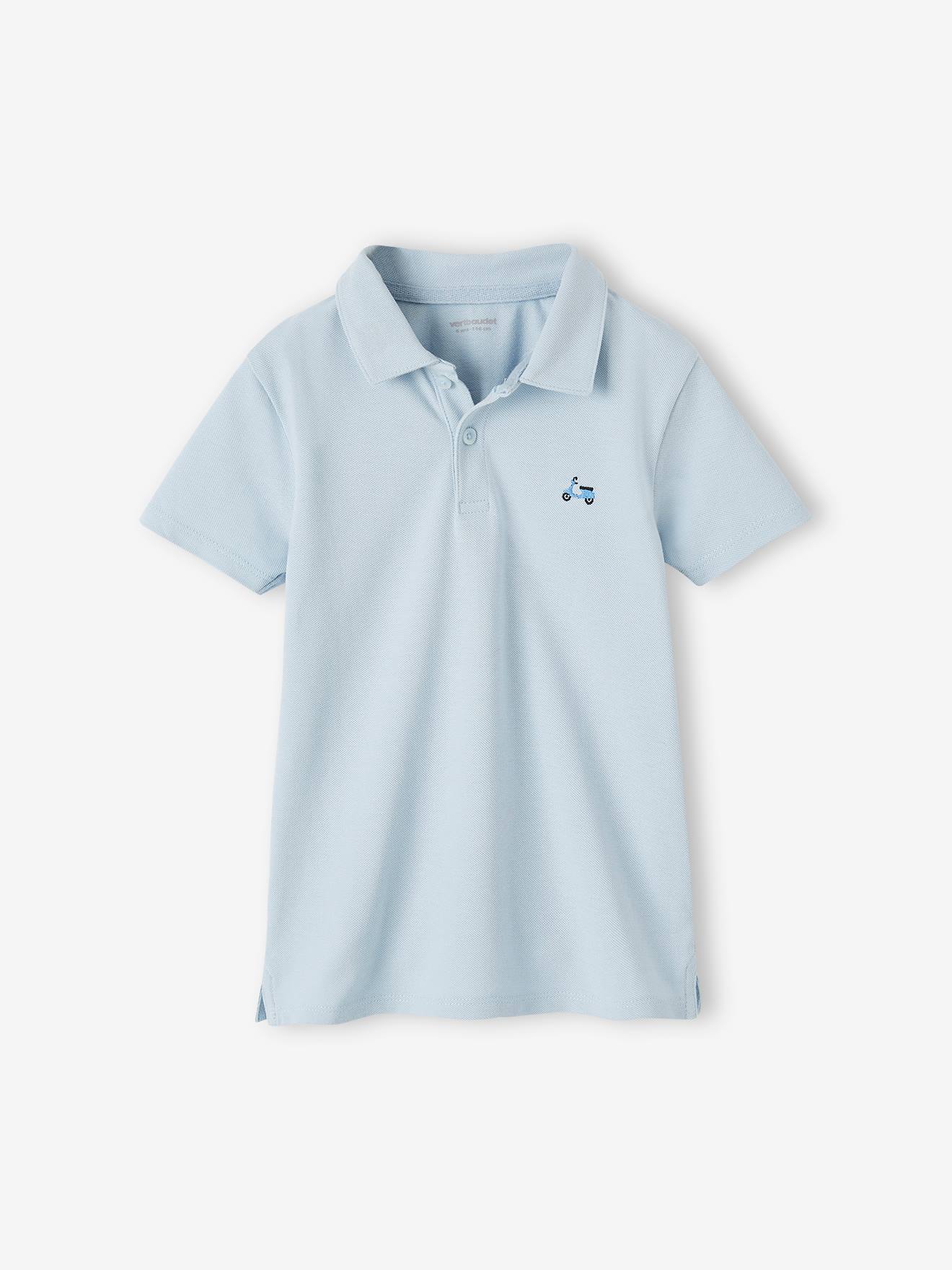 Vertbaudet Jungen-Set: Poloshirt & Shorts - himmelblau