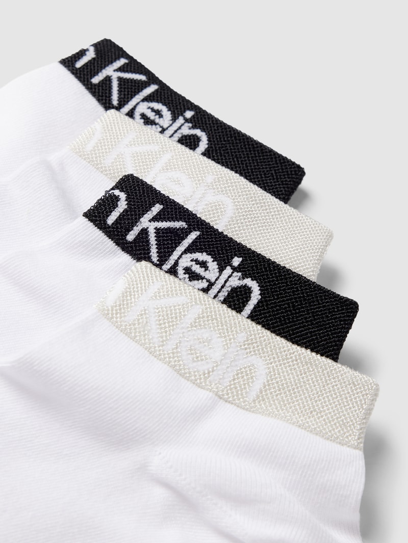 Sneakersocken mit Viskose-Anteil im 4er-Pack in weiß