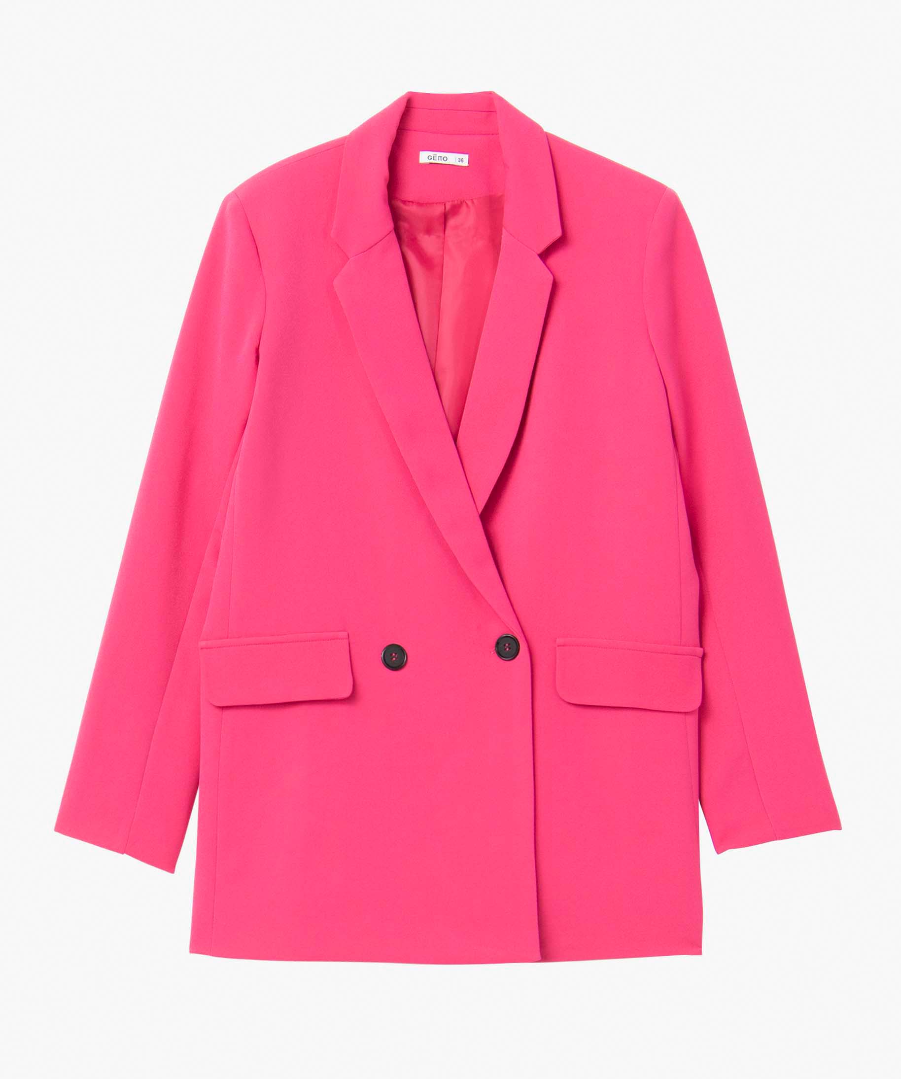Veste blazer fermeture croisée femme rose | GEMO
