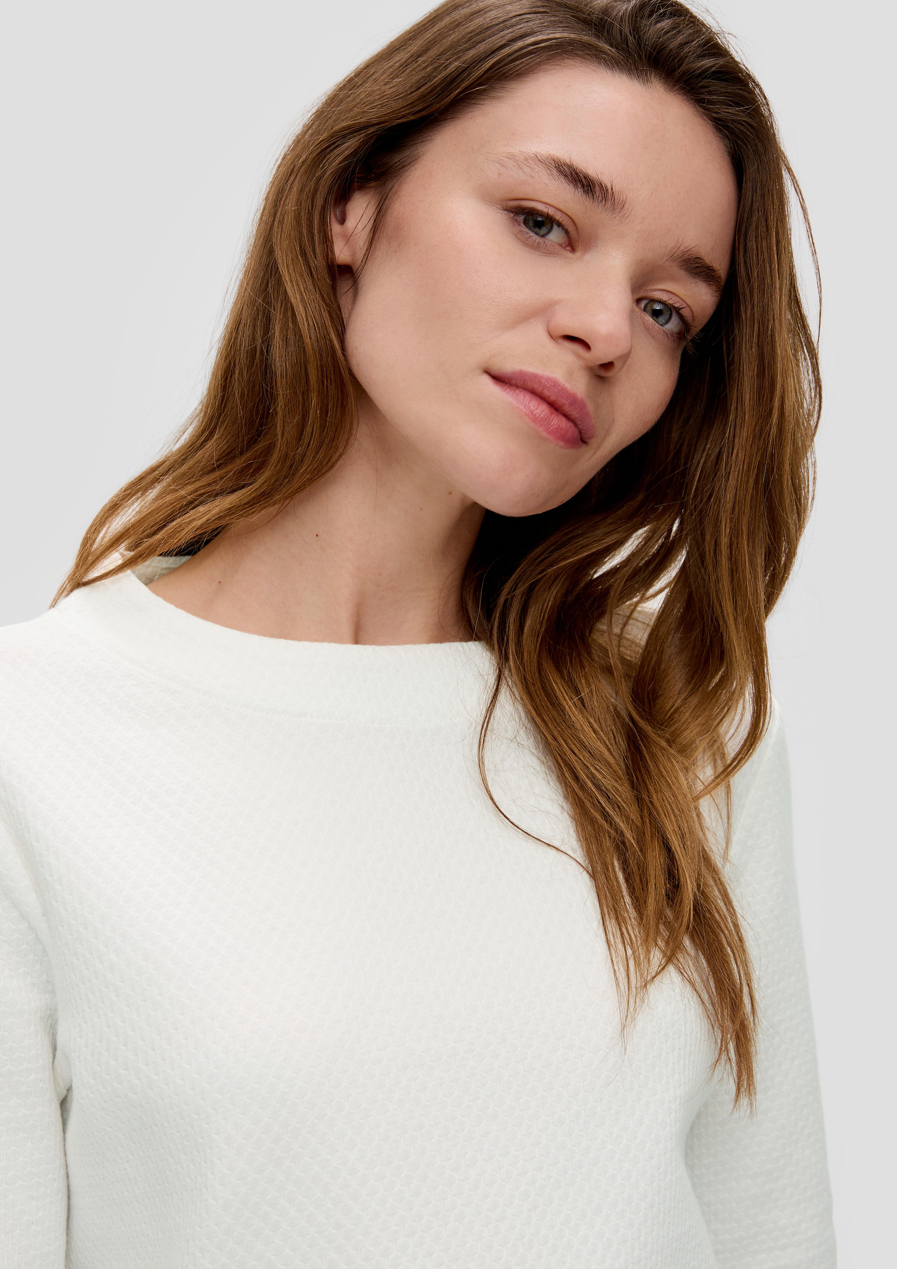 Sweatshirt mit Dobby-Struktur  2157755-0210
