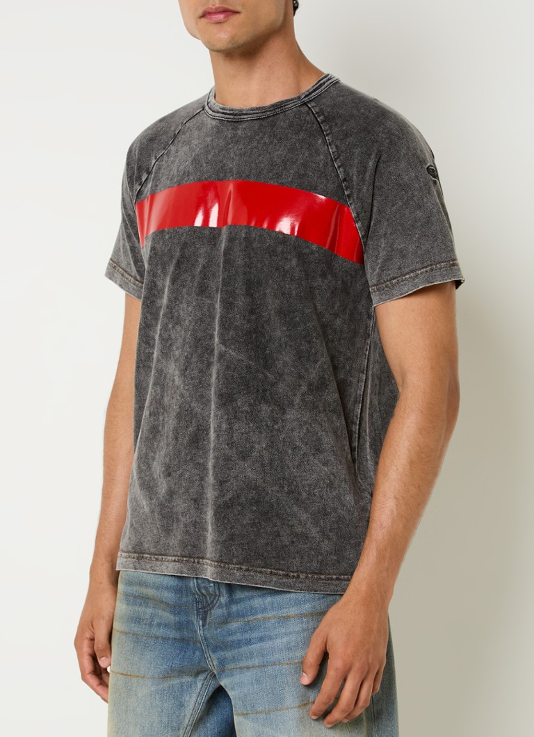 T-shirt Diesel T-Radjust-Q1 con finitura lavata