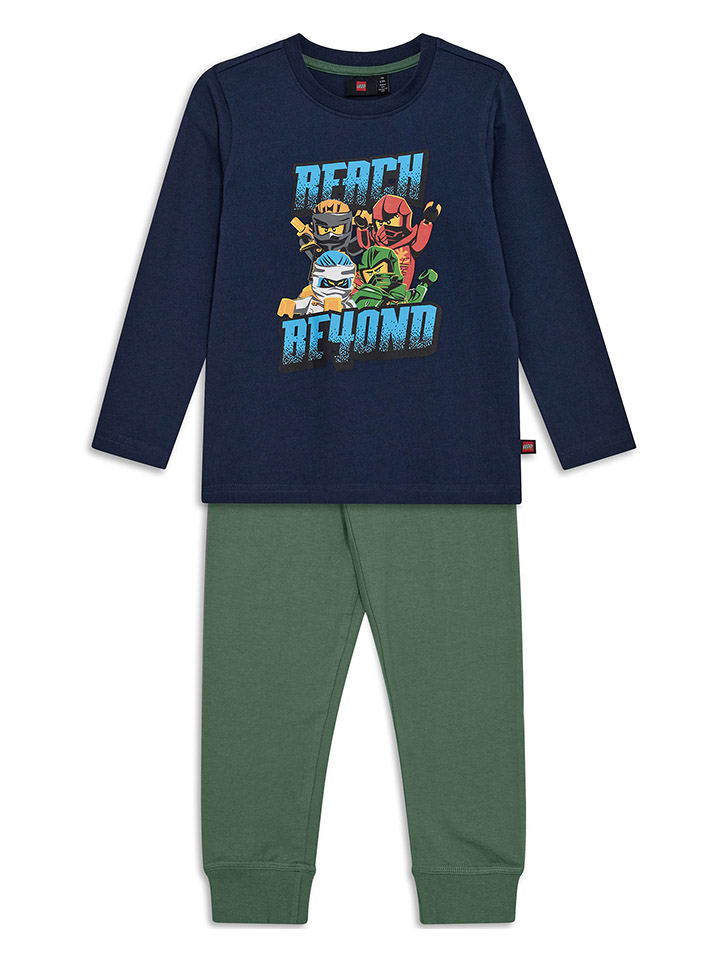 LEGO Pyjama in Grün/ Dunkelblau günstig kaufen