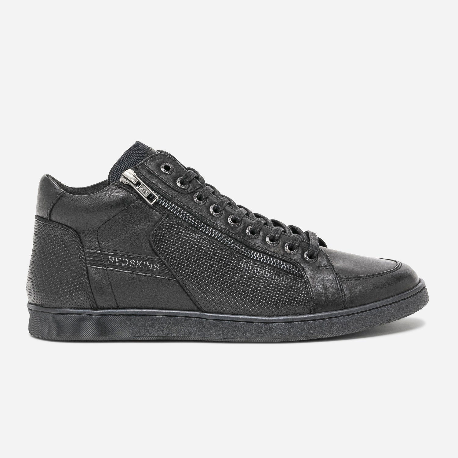 Basket REDSKINS noire en cuir