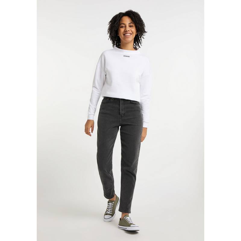 SOMWR Essential Discreet Collar Sweater Rundhalspullover Damen