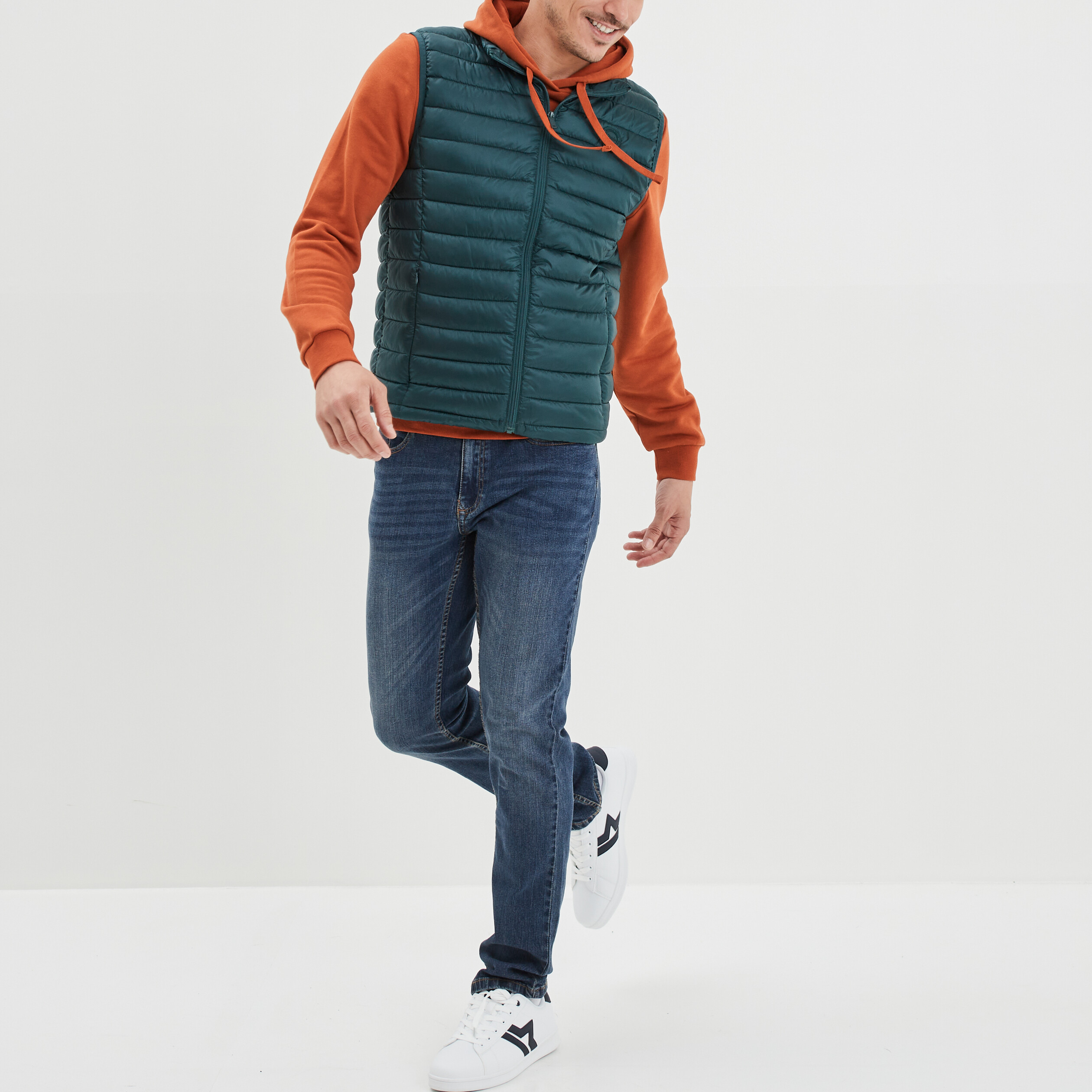 Jeans slim effet usé denim dirty homme | La Halle