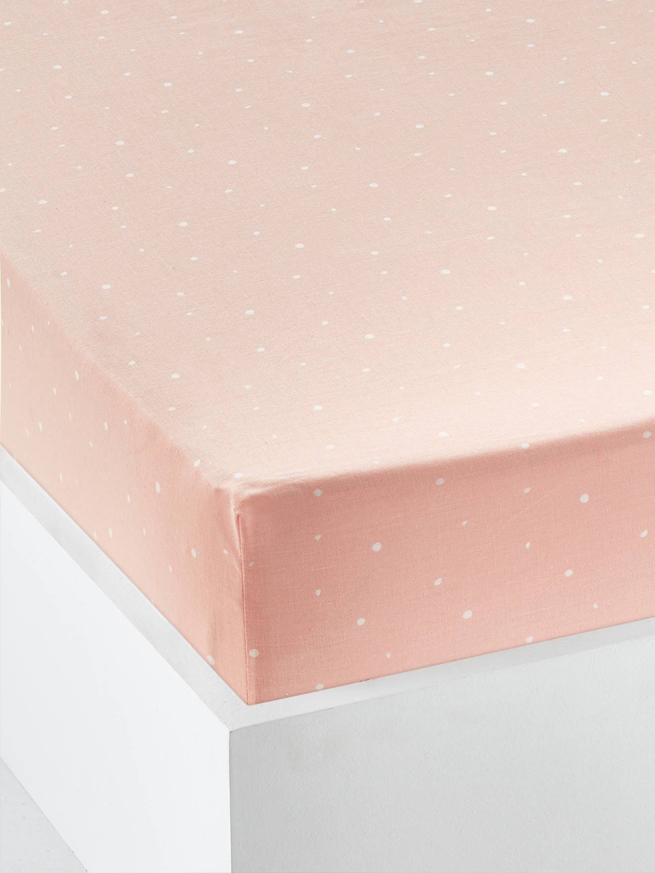 Drap-housse enfant CHAT WAOU rose