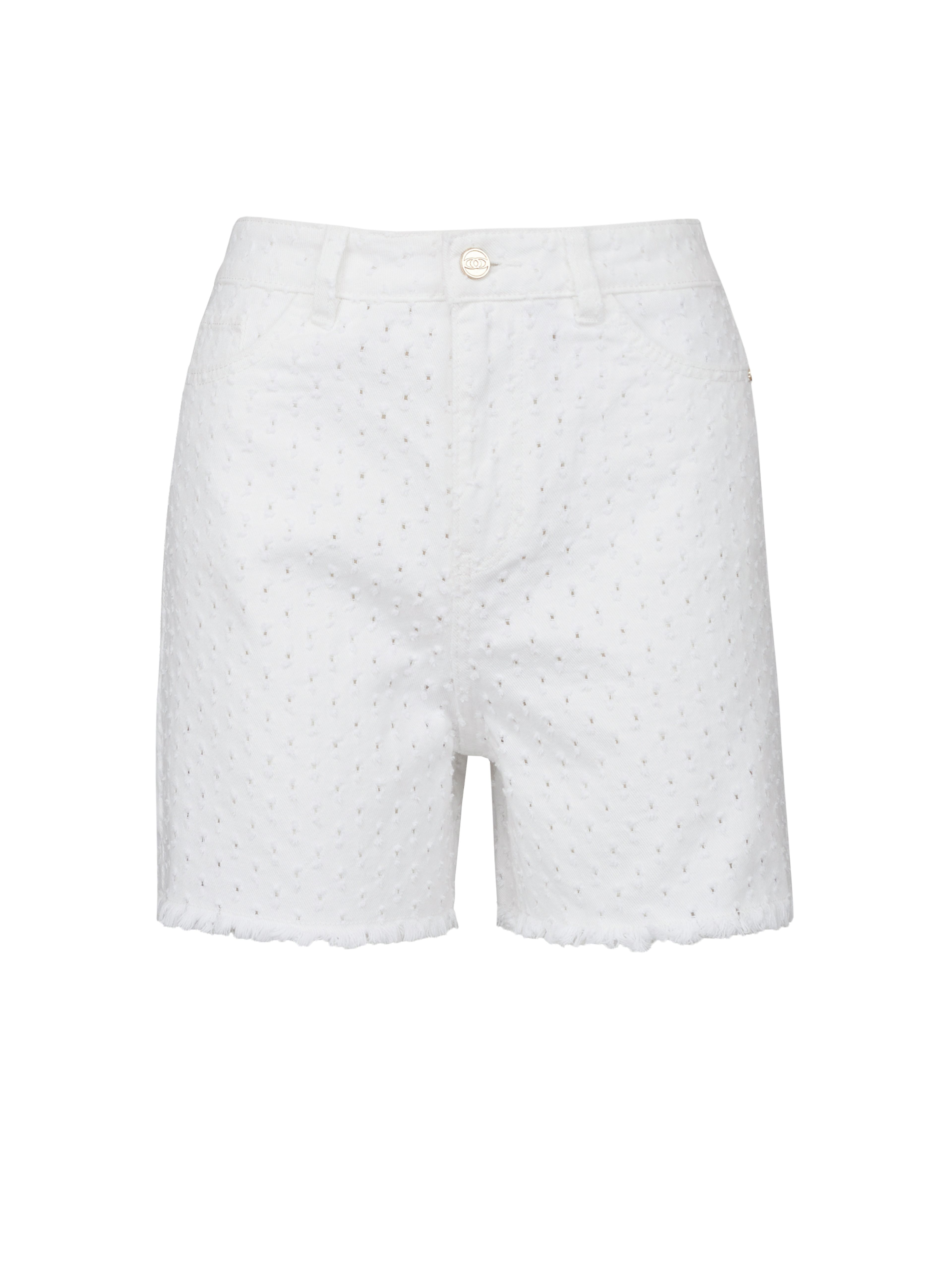 Weiße Damen-Denim-Shorts ORSAY