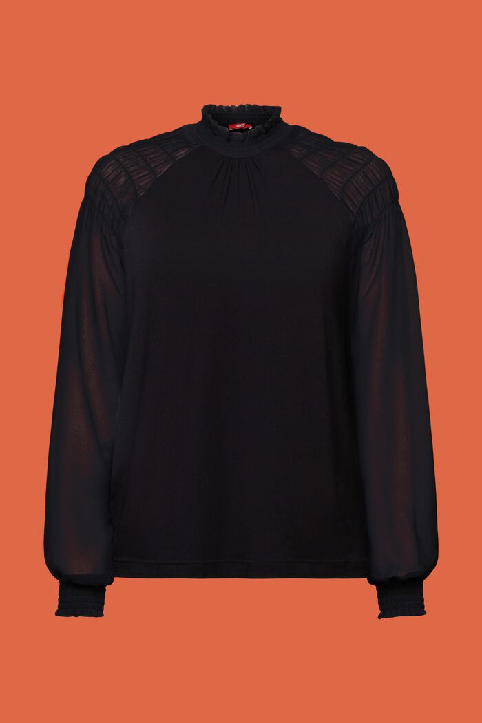 Longsleeve aus Materialmix