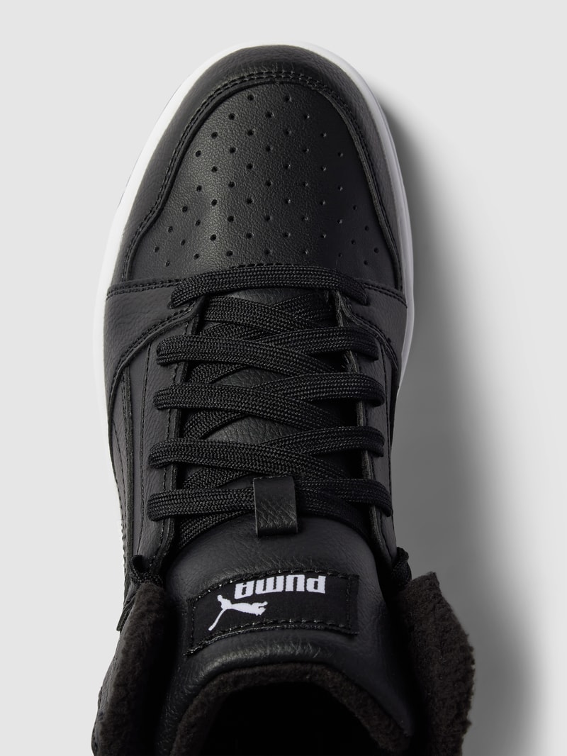 High Top Sneaker mit Label-Details Modell 'Rebound V6 Mid' in schwarz