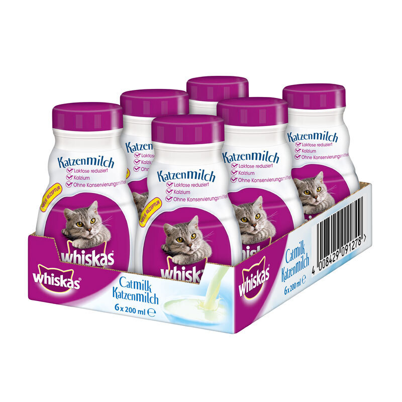 Whiskas Katzenmilch & Getränke Whiskas Katzenmilch 6x200ml