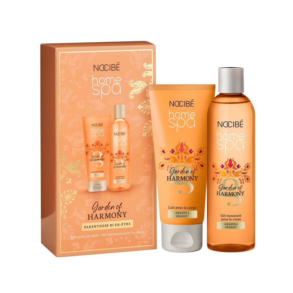 Nocibé Home Spa - Coffret Harmony of Ayurveda Parenthèse Bien-être Lait corps & mousse de douche